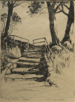 Item #1296 Old Stone Steps. George Ansdell.