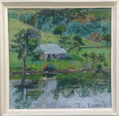Item #1330 Homestead by the River c1940s. Edith Holmes.