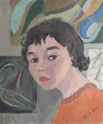 Item #1394 Self Portrait 1962. Nada Hunter.