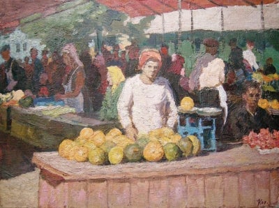 Item #1424 Melon Seller 1968. Aba Masovich Kor.