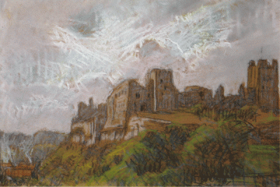 Item #1462 Richmond Castle, Yorkshire 1924. Janet Cumbrae Stewart.
