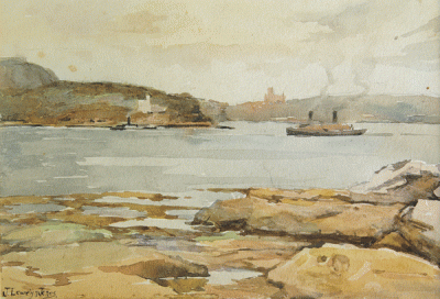Item #1667 Sydney Harbour c1920s. John Llewelyn Jones.