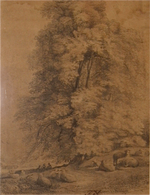 Item #1805 Sheep in the Meadows c1818. Henry Curzon Allport.