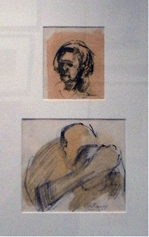 Item #1838 Two studies associated with the series Exodus 1965. Vic O'Connor.