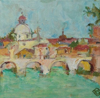 Item #1867 View from the River Tiber, Rome. Kay Stewart