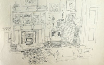 Item #1876 Living Room, Gwenda Ave 1979. Kay Stewart.