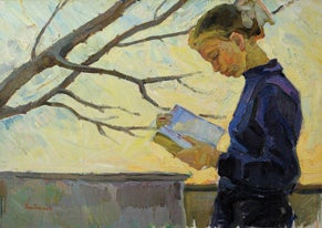 Item #1905 Tanya reading 1962. Valentina Kharaborina.