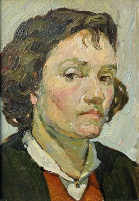 Item #1911 Self Portrait. Valentina Kharaborina.