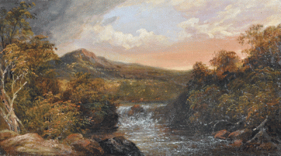 Item #2169 A Mountain Stream. James Howe Carse.