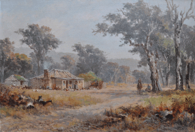 Item #2171 Summertime: An Australian Homestead in the Dandenongs 1894. James Waltham Curtis.