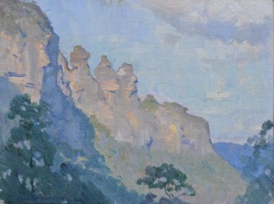 Item #2190 The Three Sisters, New South Wales 1924. Robert Campbell.