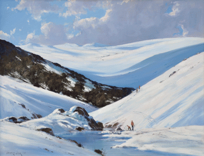 Item #2300 Kosciusko Snow, Spencers Creek N.S.W. 1980. Leonard Long.