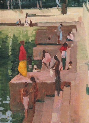 Item #2348 Ampala Kulam, Malayalam, Public Baths, Kerala, India. Nick Botting.