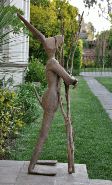 Item #2358 Rabbit with Sticks. Judy Warne.