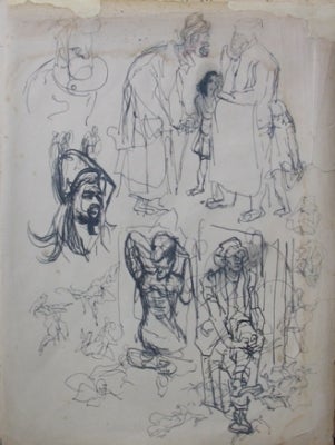 Item #238 Studies of Cockney Characters c1936-37. William Dobell.