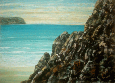 Item #2395 Cliff and Sea 2003. Jan Senbergs.
