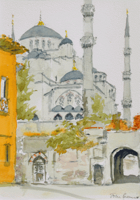 Item #2439 Blue Mosque, Istanbul 2006. John Brown.