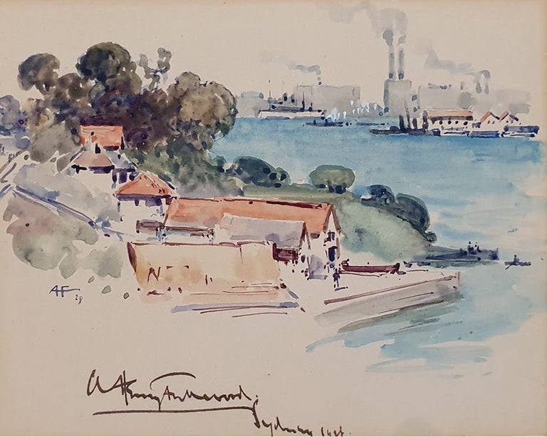 Item #2546 Sydney From the North Shore 1928. Albert Henry Fullwood.