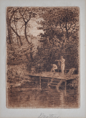 Item #2573 The Bath, Healsville 1896. John Mather.