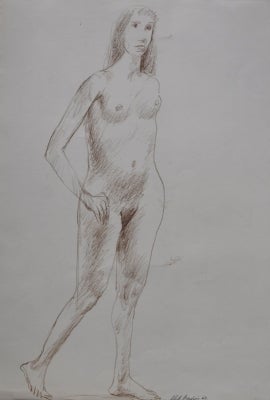 Item #2669 Standing Nude 1962. Clifford Bayliss.
