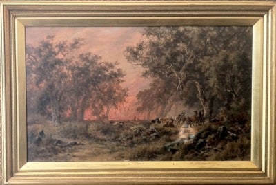 Item #2746 Bushfire 1895. James Waltham Curtis.