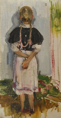 Item #2788 Young Girl 1954. Vasili Rudnev.