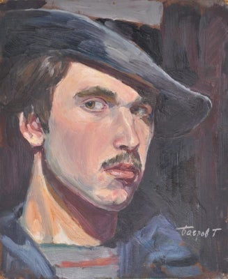Item #2898 Self Portrait 1947. Genrikh Bagrov.