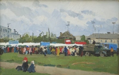 Item #2919 Farmers Market 1978. Yuri Podlyaski.