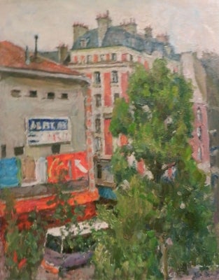 Item #2933 View from the Hotel, Paris 1962. Aba Masovich Kor.