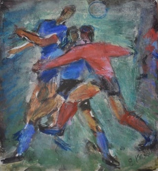 Item #2934 Football, The Tackle, 1962. Evgeni Kazmin
