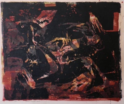 Item #2940 Untitled abstract 1965. Franz Kempf.