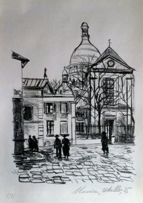 Item #3031 Le Dome de Montmartre. Maurice Utrillo.