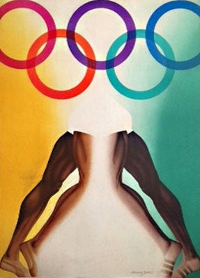 Item #3089 Poster for the Olympic Games, Munich 1972. Allen Jones.