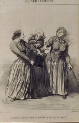 Item #3352 Les Femmes Socialistes. Honore Daumier.