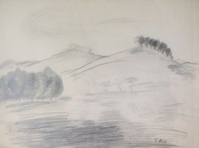 Item #3353 Ballarat Landscape 1961. Sali Herman.