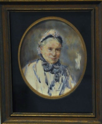 Item #3372 Miniature Portrait. Bessie Gibson.