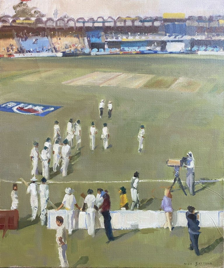 Item #3475 England Going Out To Bat, 1st Test, Lahore 2000. Nick Botting.