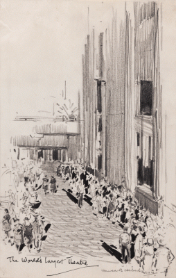 Item #3532 The World’s Largest Theatre, August 1944. Harold Herbert.