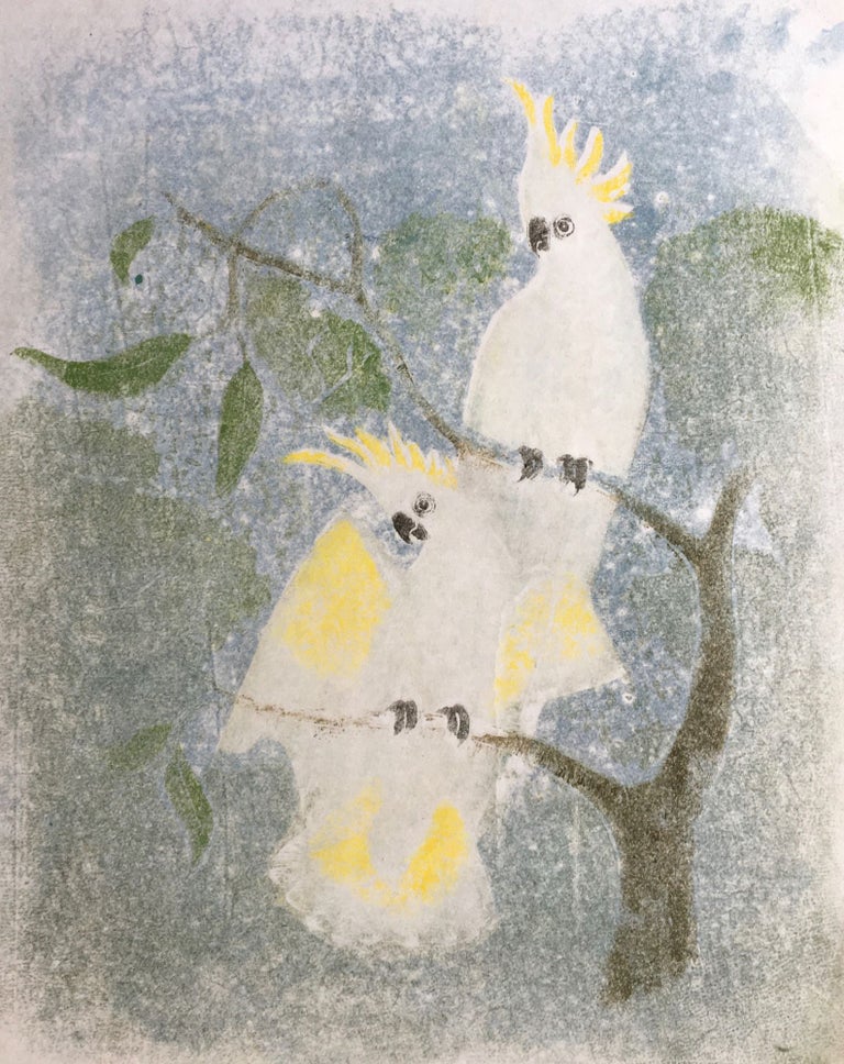 Item #3783 Sulphur Crested Cockatoo (pair evening light). Joyce Meier.