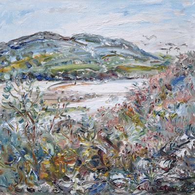 Item #3890 Flowering Heather, The Inlet, Ring of Kerry. Celia Perceval.
