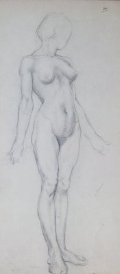 Item #3941 Standing Nude. Jean Sutherland.