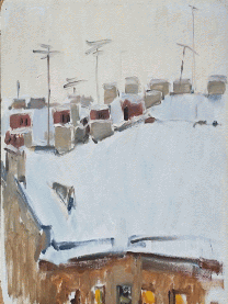 Item #4020 Leningrad Rooftops 1964. Elena Kostenko