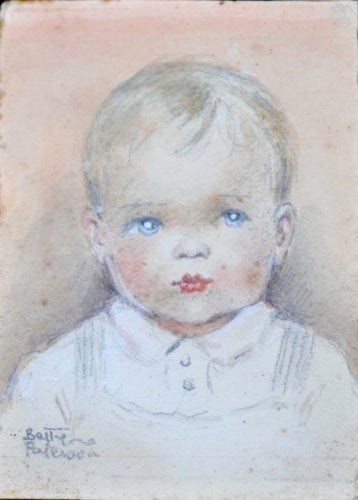 Item #4324 Portrait, Baby c1930s. Betty Paterson.