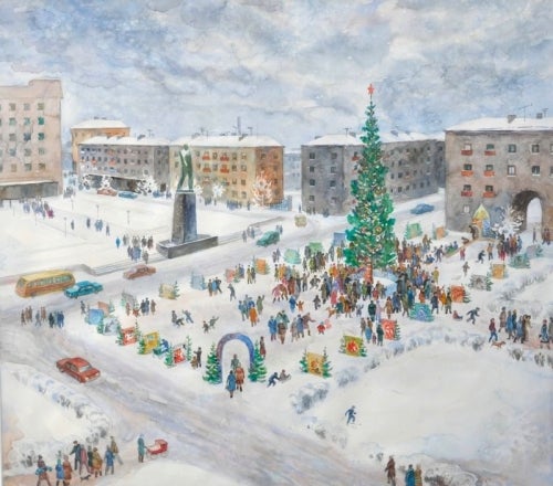 Item #4335 Christmas, St. Petersburg. Vladimir Damarad.