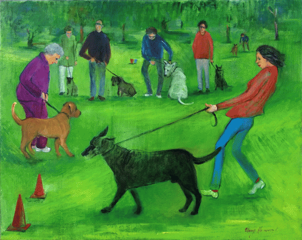 Item #4347 Alphington Park Dog Obedience Class. Mary Hammond.