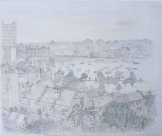 Item #4526 Grey Day, Rushcutters Bay 1948. Sydney Ure Smith