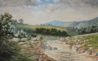 Item #4537 Landscape North East Victoria 1899. John Stirling Moore
