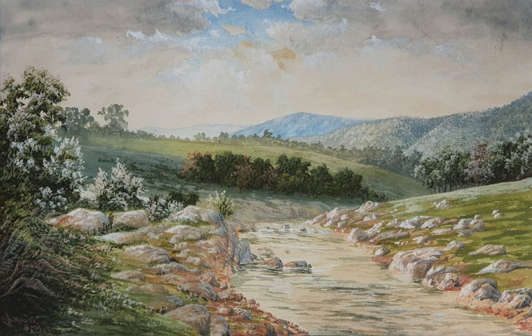 Item #4537 Landscape North East Victoria 1899. John Stirling Moore.