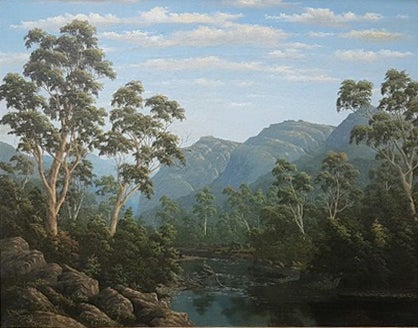 Item #4540 Typo Rocks and Rose River, Victoria 1887. John Stirling Moore.