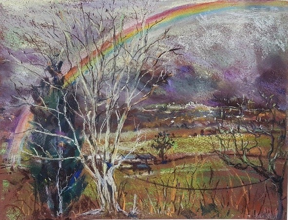 Item #4592 Storm in the Valley, Wales. Lucy Boyd.